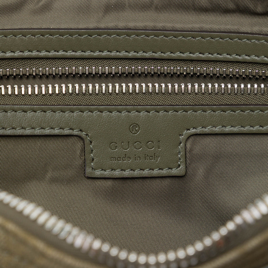 Gucci Sac bandoulière GG Web Sling Grand Vert – vue 5 – GABY PARIS