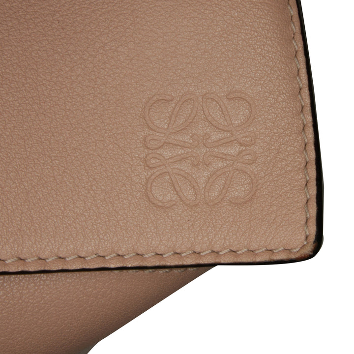 LOEWE Small Tricolor Cuir de veau and Daim Puzzle Sac cartable Marron