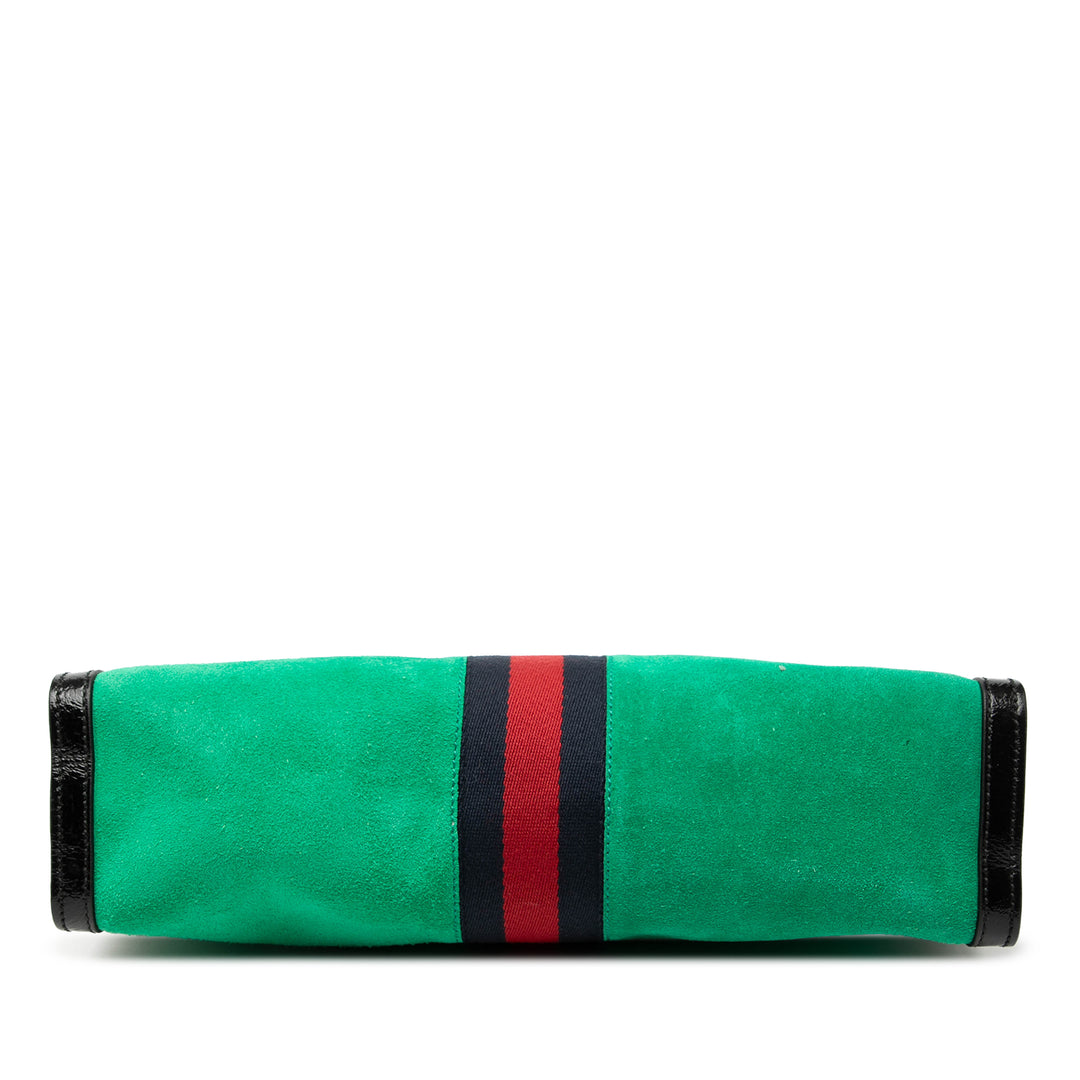 Gucci Medium Daim Web Ophidia Chain Sac bandoulière