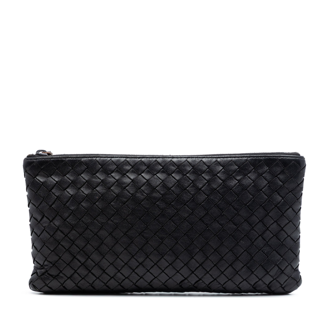 Bottega Veneta Nappa Intrecciato Zip Pochette