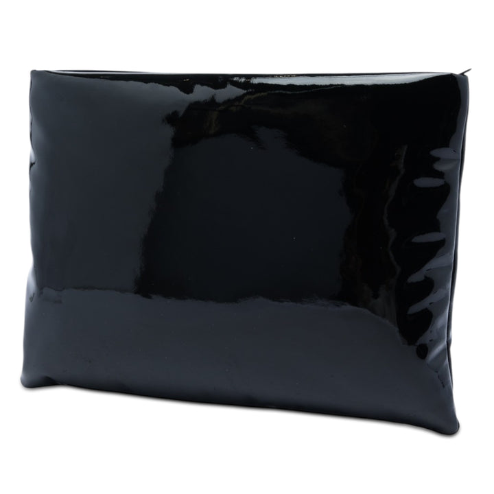 Saint Laurent Large Cuir verni Puffy Pochette