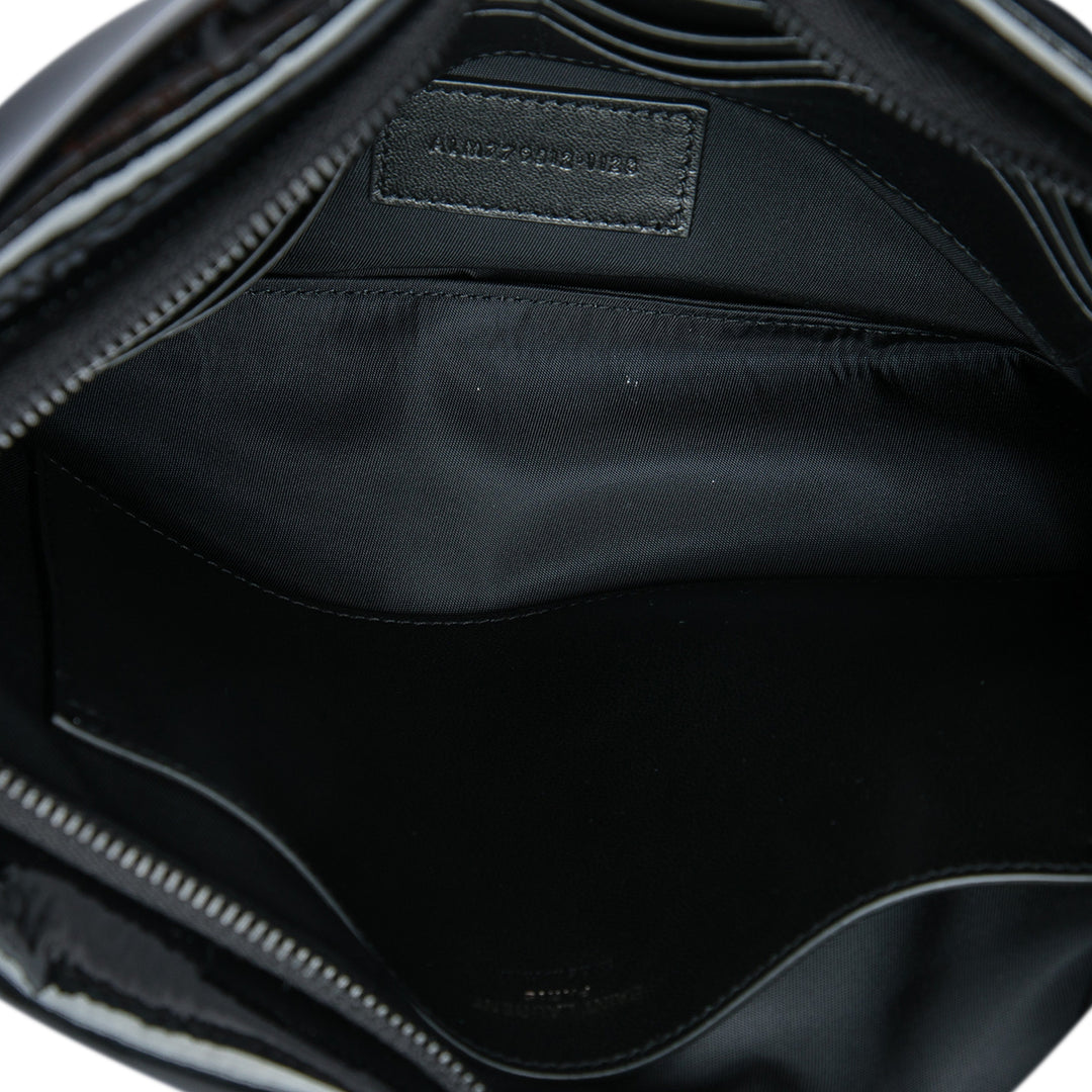 Saint Laurent Large Cuir verni Puffy Pochette