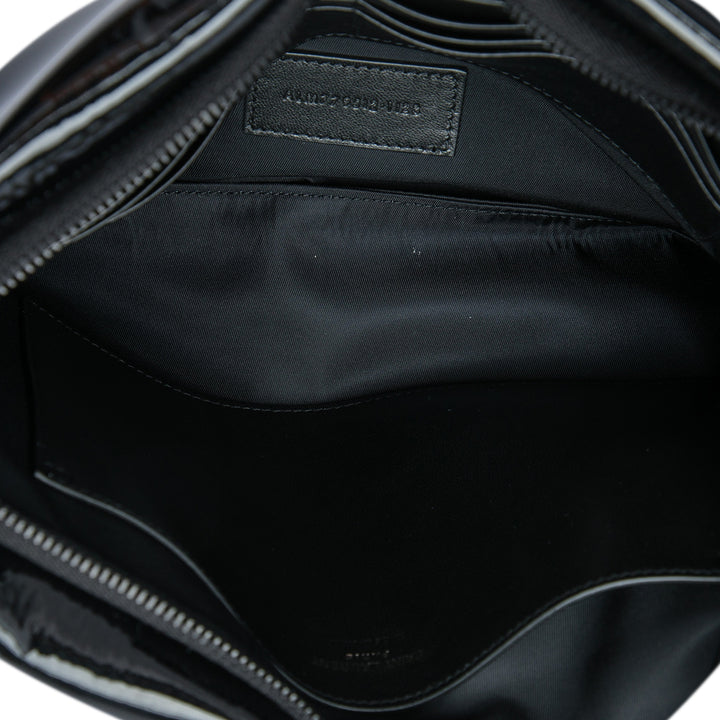 Saint Laurent Large Cuir verni Puffy Pochette