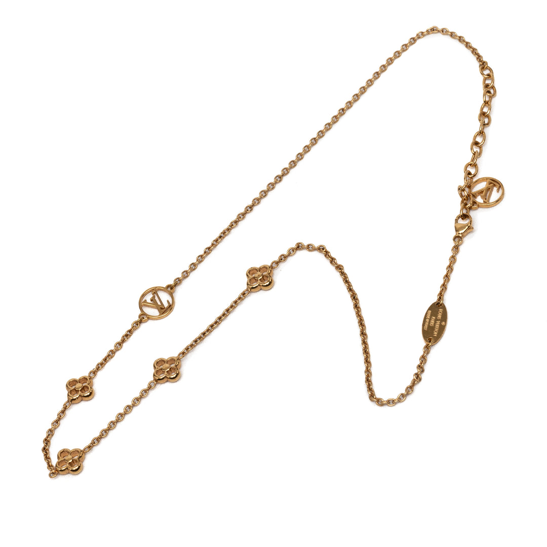 Louis Vuitton plaqué Flower Full Collier