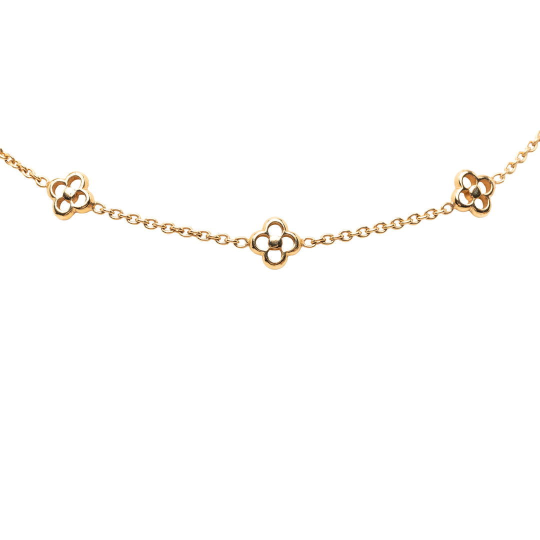 Louis Vuitton plaqué Flower Full Collier