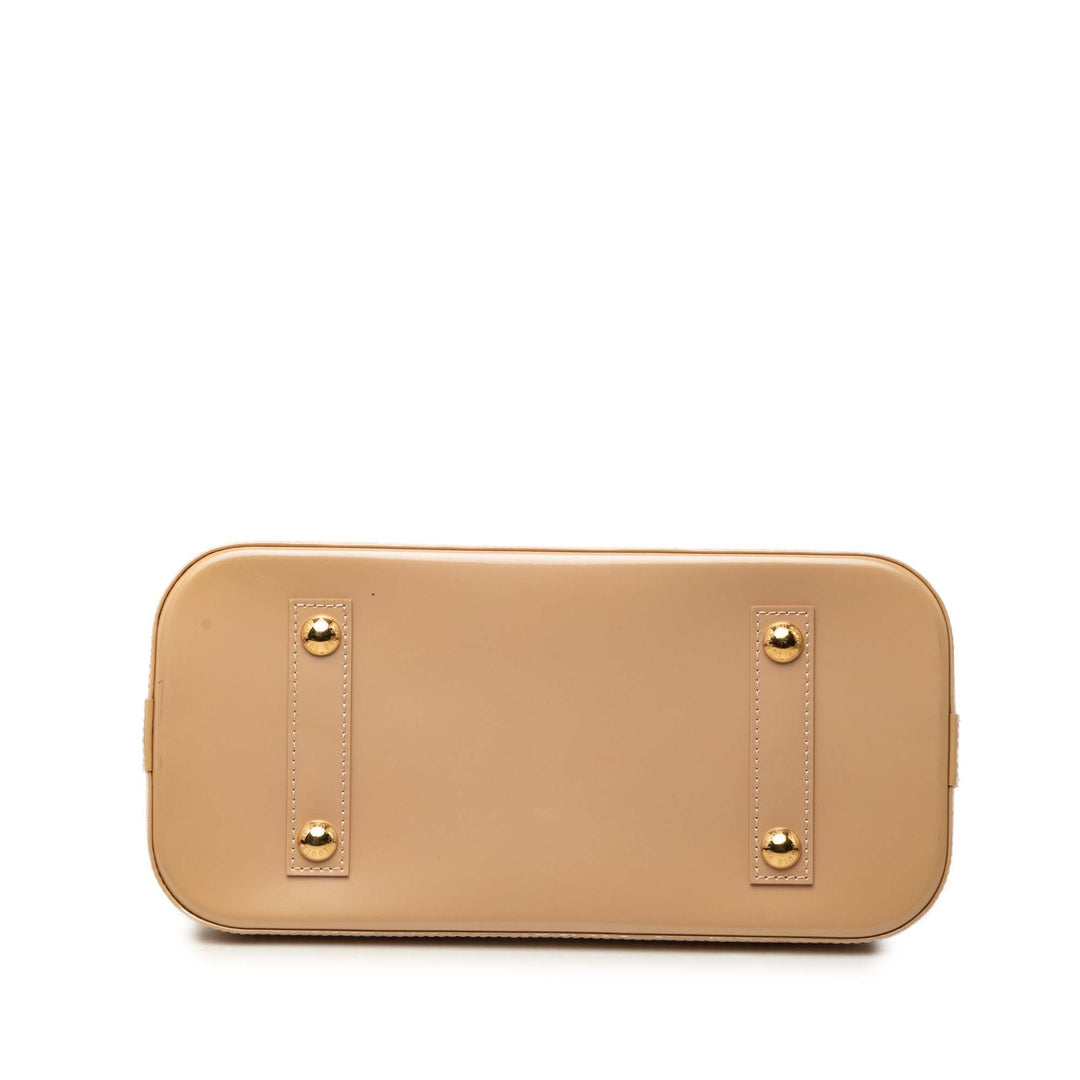 Louis Vuitton Alma PM Cuir verni Monogram Beige