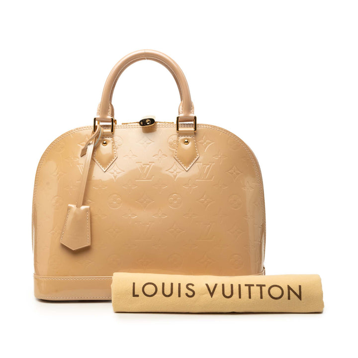 Louis Vuitton Alma PM Cuir verni Monogram Beige