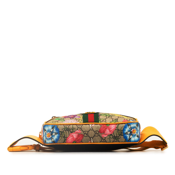 GG Supreme Flora Ophidia Belt Bag Brown - Gaby Paris