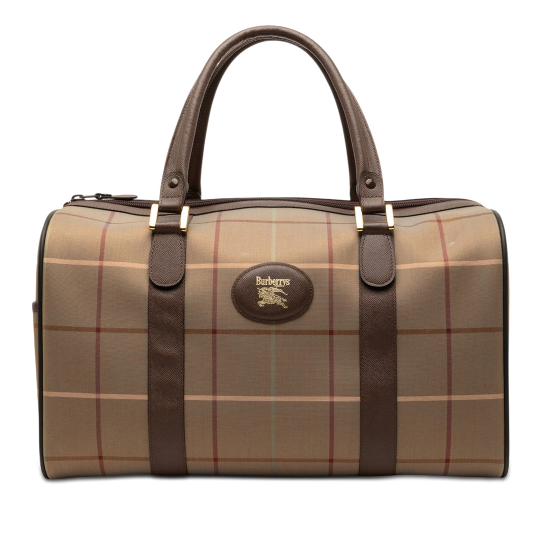 Burberry Vintage Check Toile Boston Sac