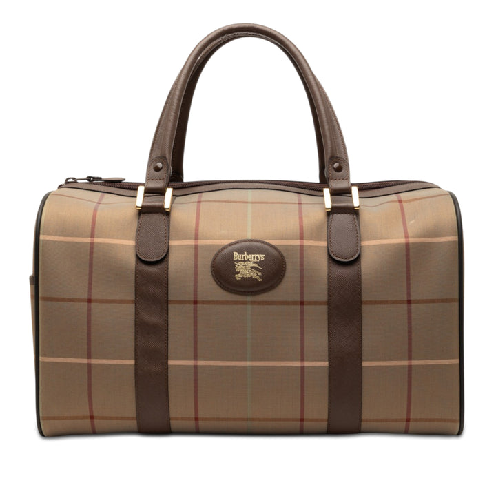 Burberry Vintage Check Toile Boston Sac