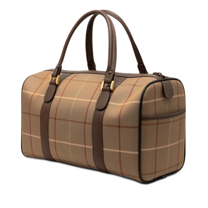 Burberry Vintage Check Toile Boston Sac
