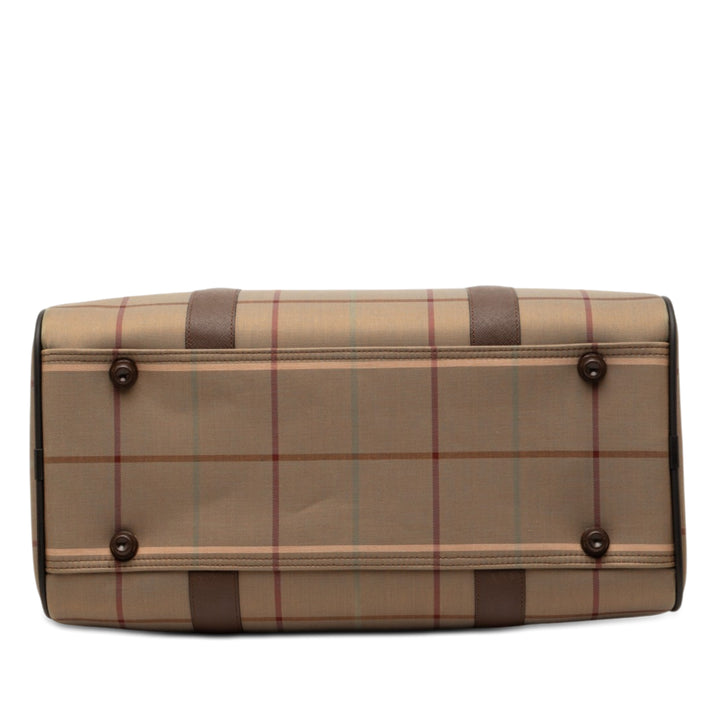 Burberry Vintage Check Toile Boston Sac