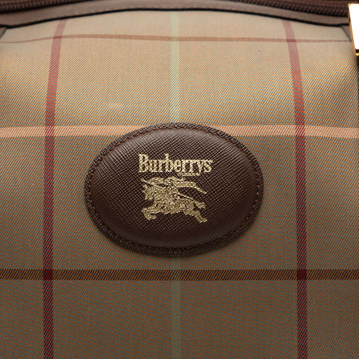 Burberry Vintage Check Toile Boston Sac