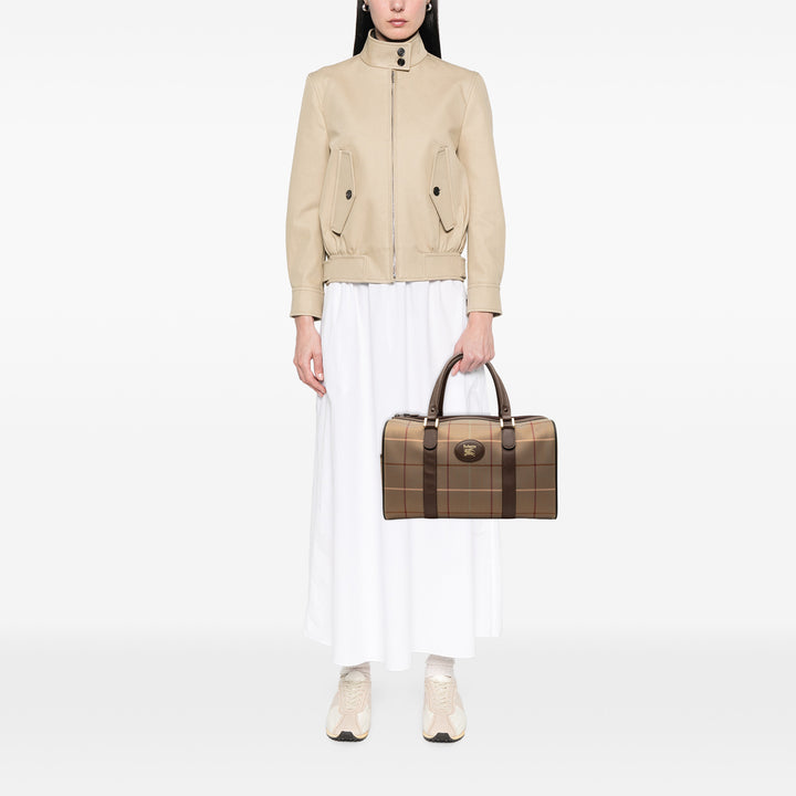 Burberry Vintage Check Toile Boston Sac