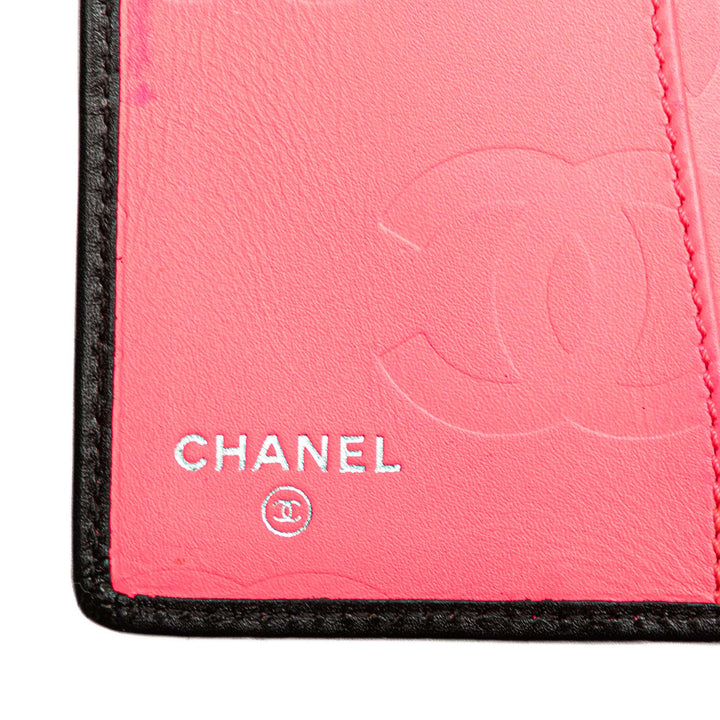Cambon Ligne Quilted Lambskin Notebook Cover Black - Gaby Paris