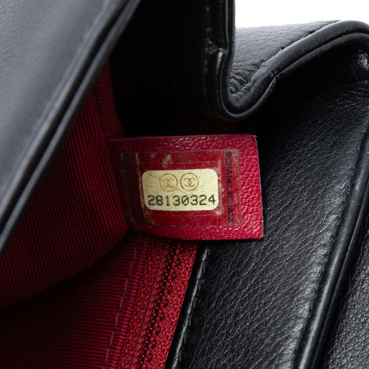 Chanel Small Matelassé Cuir de veau Underline à rabat