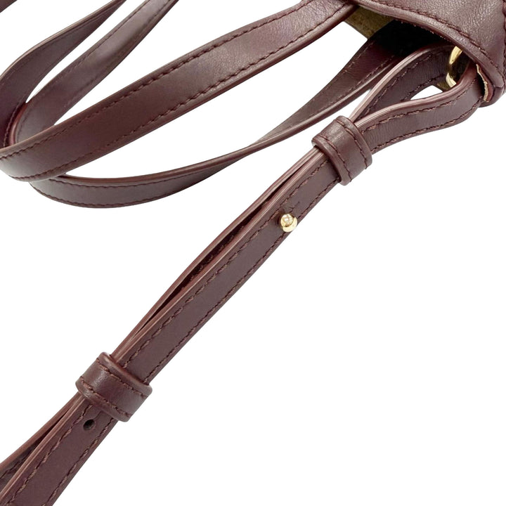 brillant Puzzle Fold Cabas Mini Cuir de veau Rouge