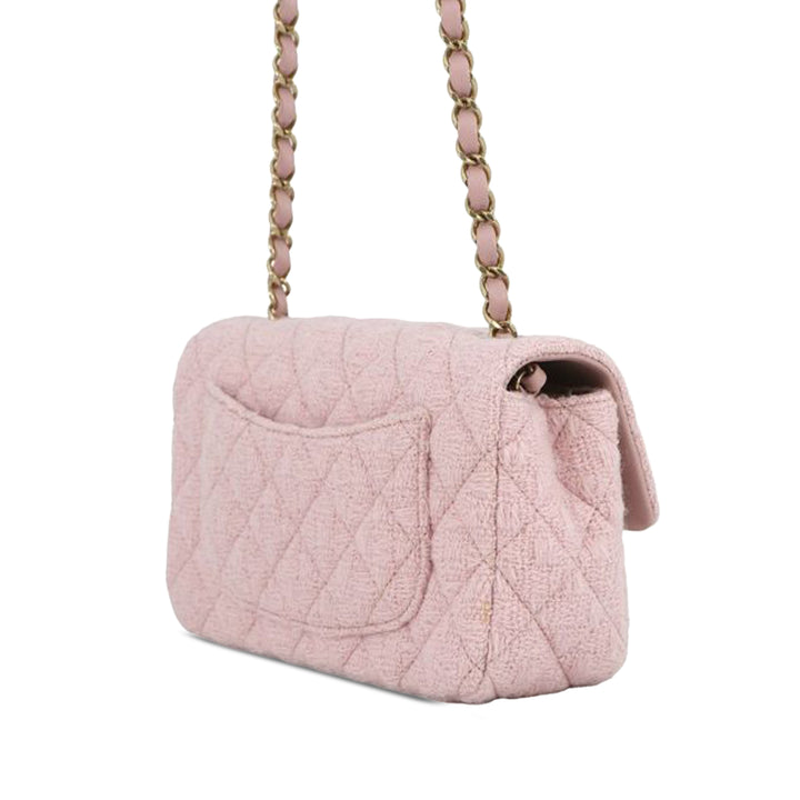 Chanel Mini Classic Rectangular Tweed Simple rabat