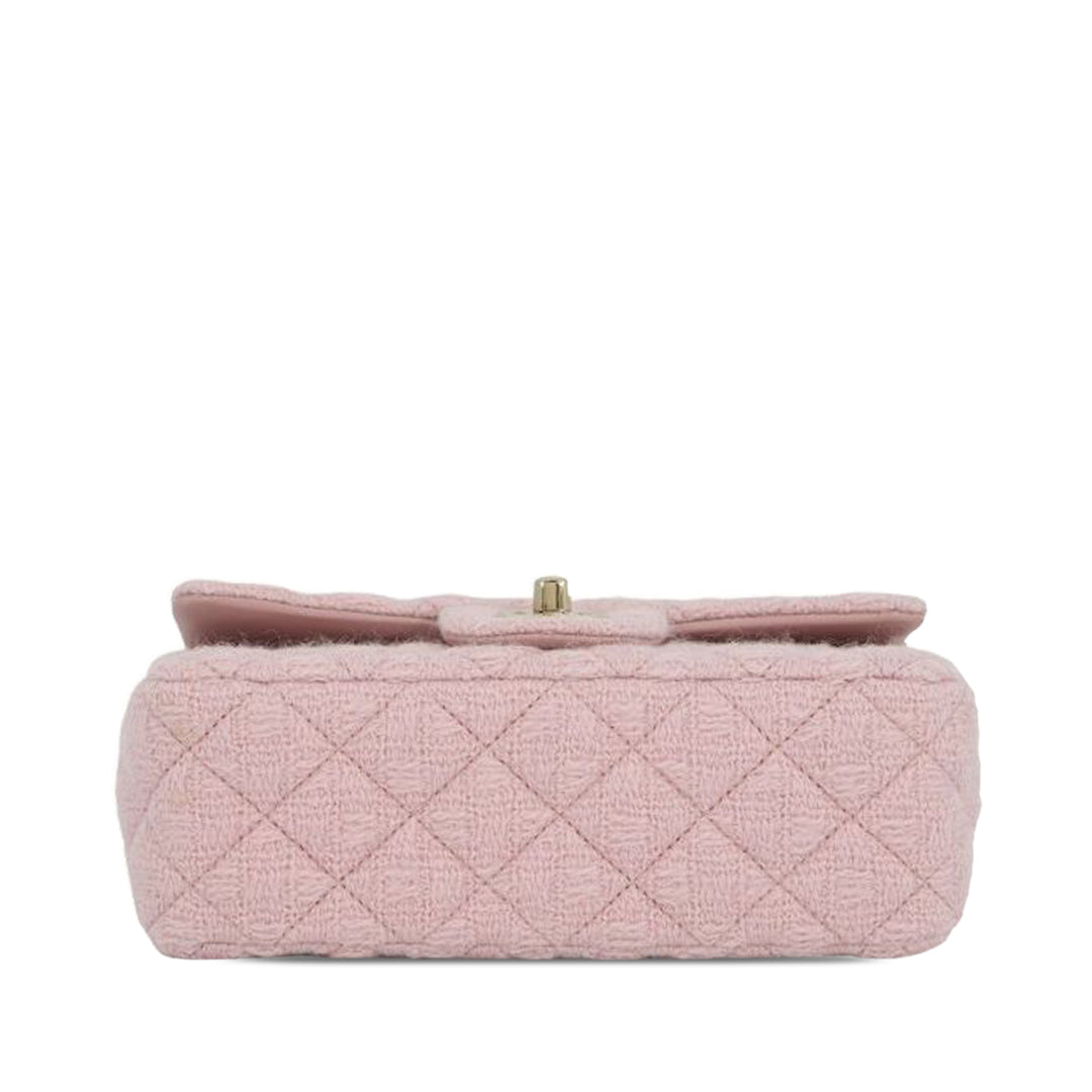 Chanel Mini Classic Rectangular Tweed Simple rabat