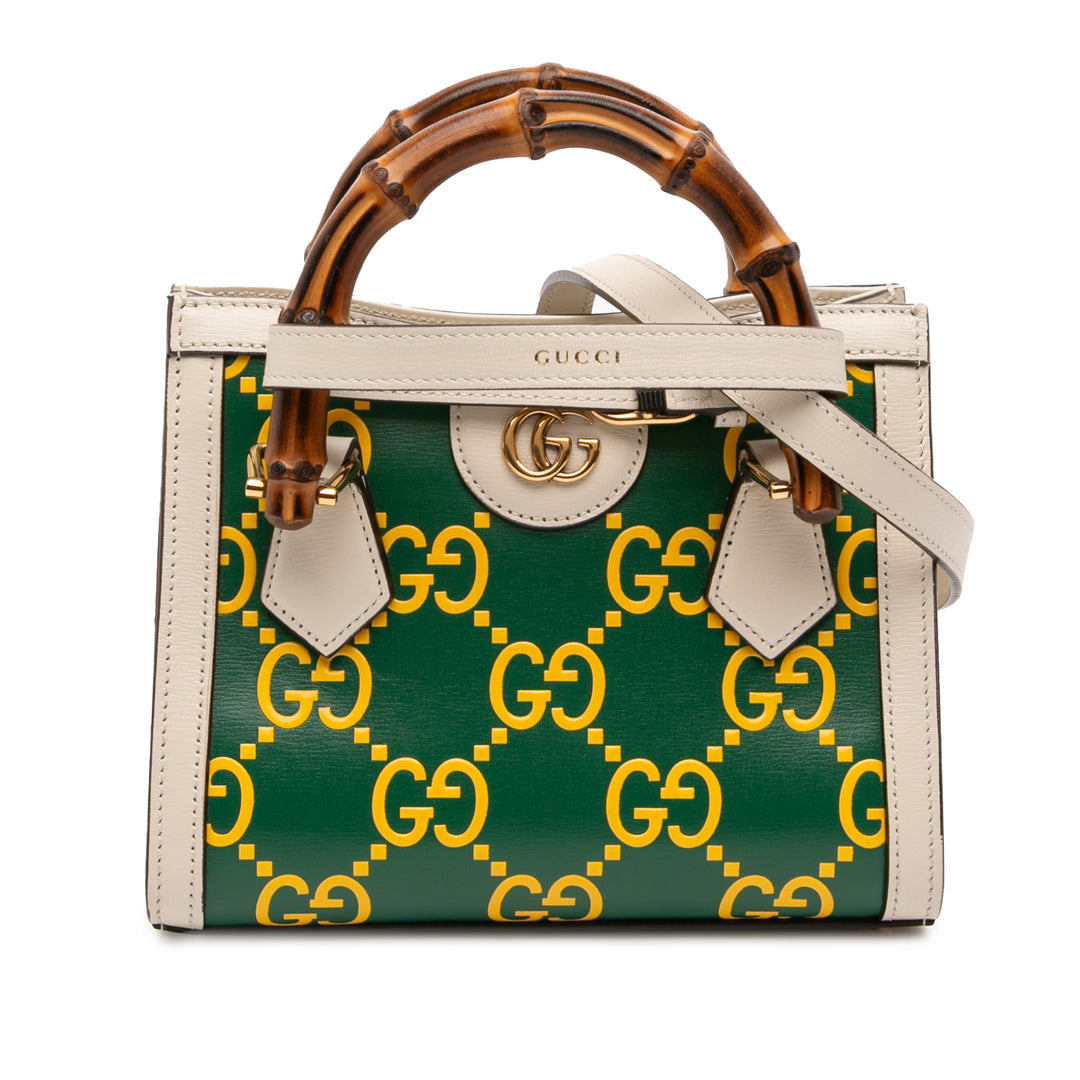 GG Bamboo Diana Sac Mini Cuir de veau Vert