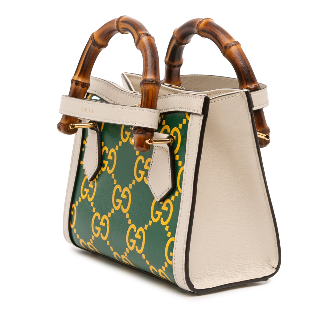 GG Bamboo Diana Sac Mini Cuir de veau Vert