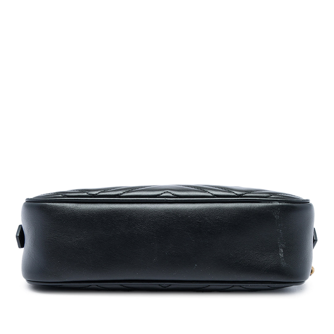 Gucci Sac bandoulière GG Marmont Matelasse Petit Cuir de veau Noir – vue 3 – GABY PARIS