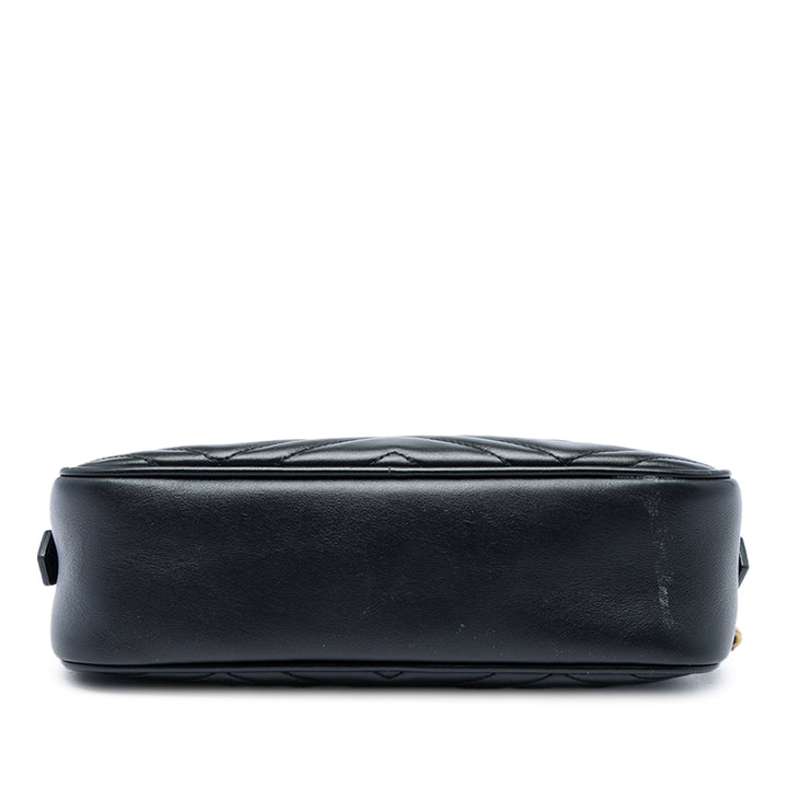 Gucci Sac bandoulière GG Marmont Matelasse Petit Cuir de veau Noir – vue 3 – GABY PARIS