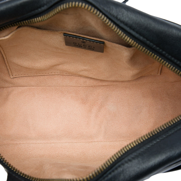 Gucci Sac bandoulière GG Marmont Matelasse Petit Cuir de veau Noir – vue 4 – GABY PARIS