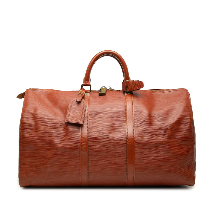 Keepall 50 Épi Marron