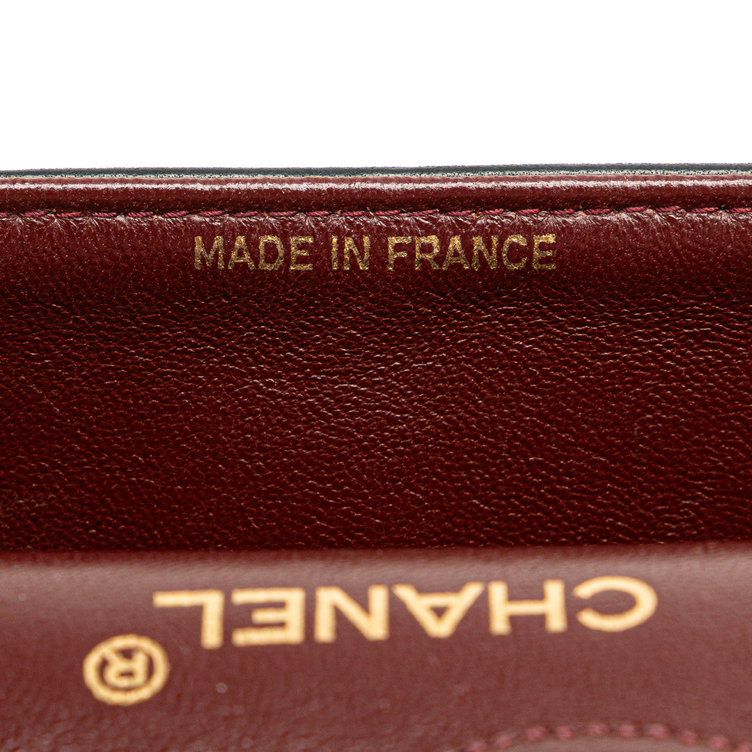 Medium Classic Lambskin Double Flap Black - Gaby Paris