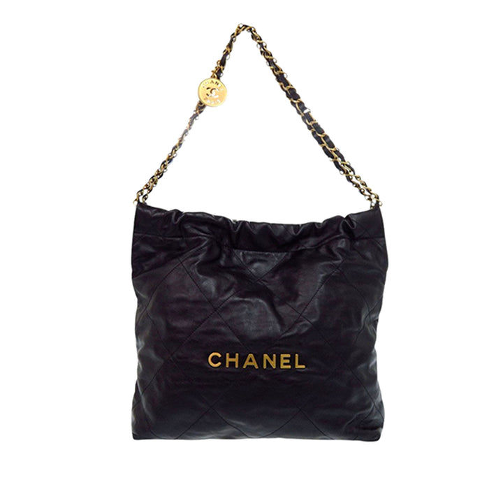 Chanel Small Matelassé brillant Cuir de veau 22 Sac à main
