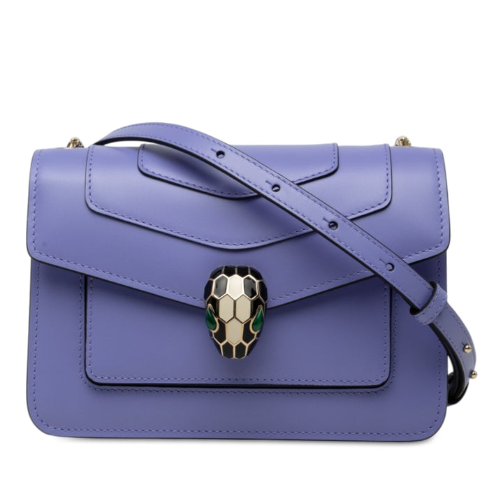Serpenti Forever Sac Cuir de veau Violet