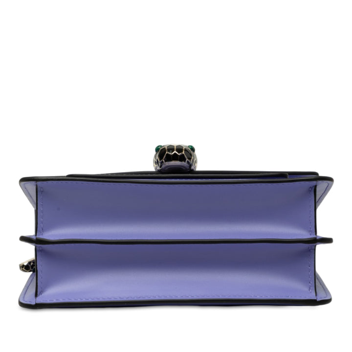 Serpenti Forever Sac Cuir de veau Violet