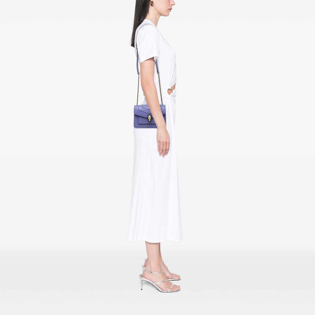 Serpenti Forever Sac Cuir de veau Violet