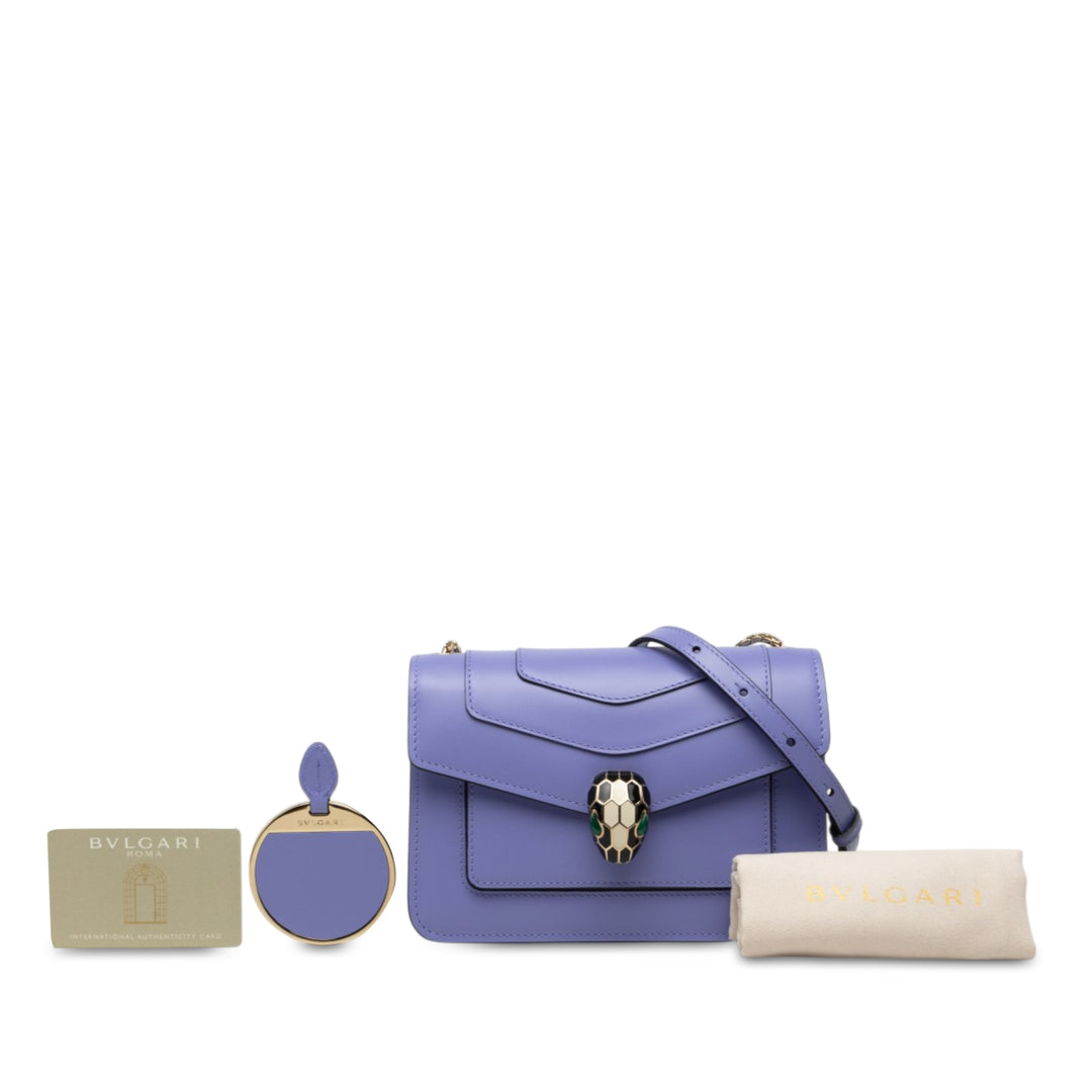 Serpenti Forever Sac Cuir de veau Violet