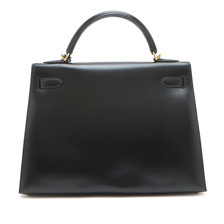 Hermès Boîte Veau Kelly II Sellier 32 Noir