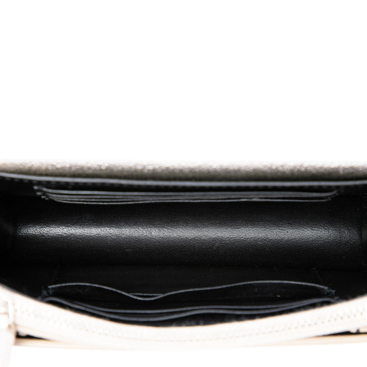 Métallisé Sunset Wallet on Chain Mini Cuir de veau Doré