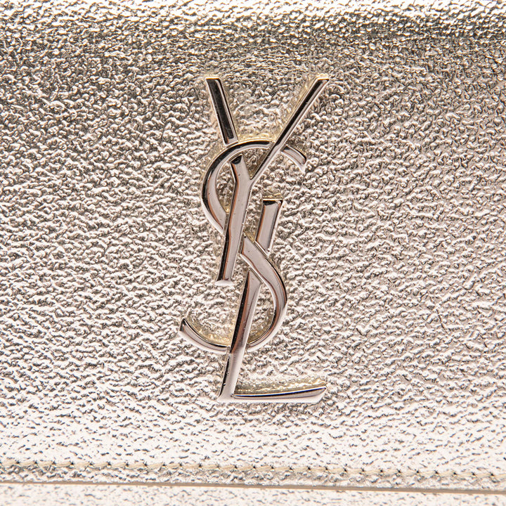 Métallisé Sunset Wallet on Chain Mini Cuir de veau Doré