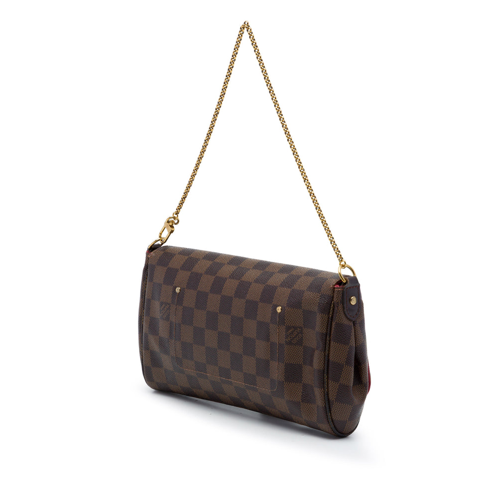 Louis Vuitton Favorite MM Damier Ébène Marron – vue 2 – GABY PARIS