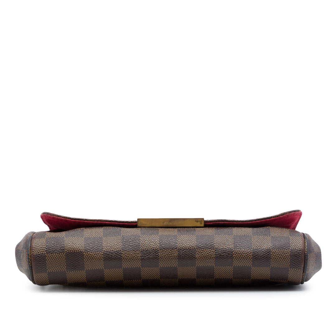 Louis Vuitton Favorite MM Damier Ébène Marron – vue 3 – GABY PARIS