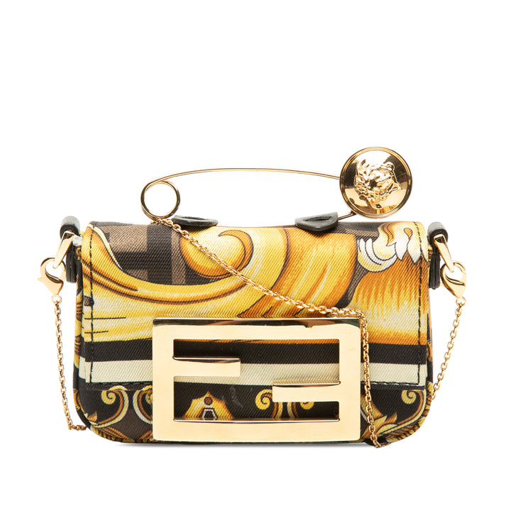 Fendace Zucca Baguette Nano Marron