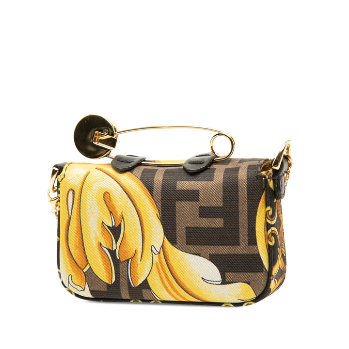 Fendace Zucca Baguette Nano Marron