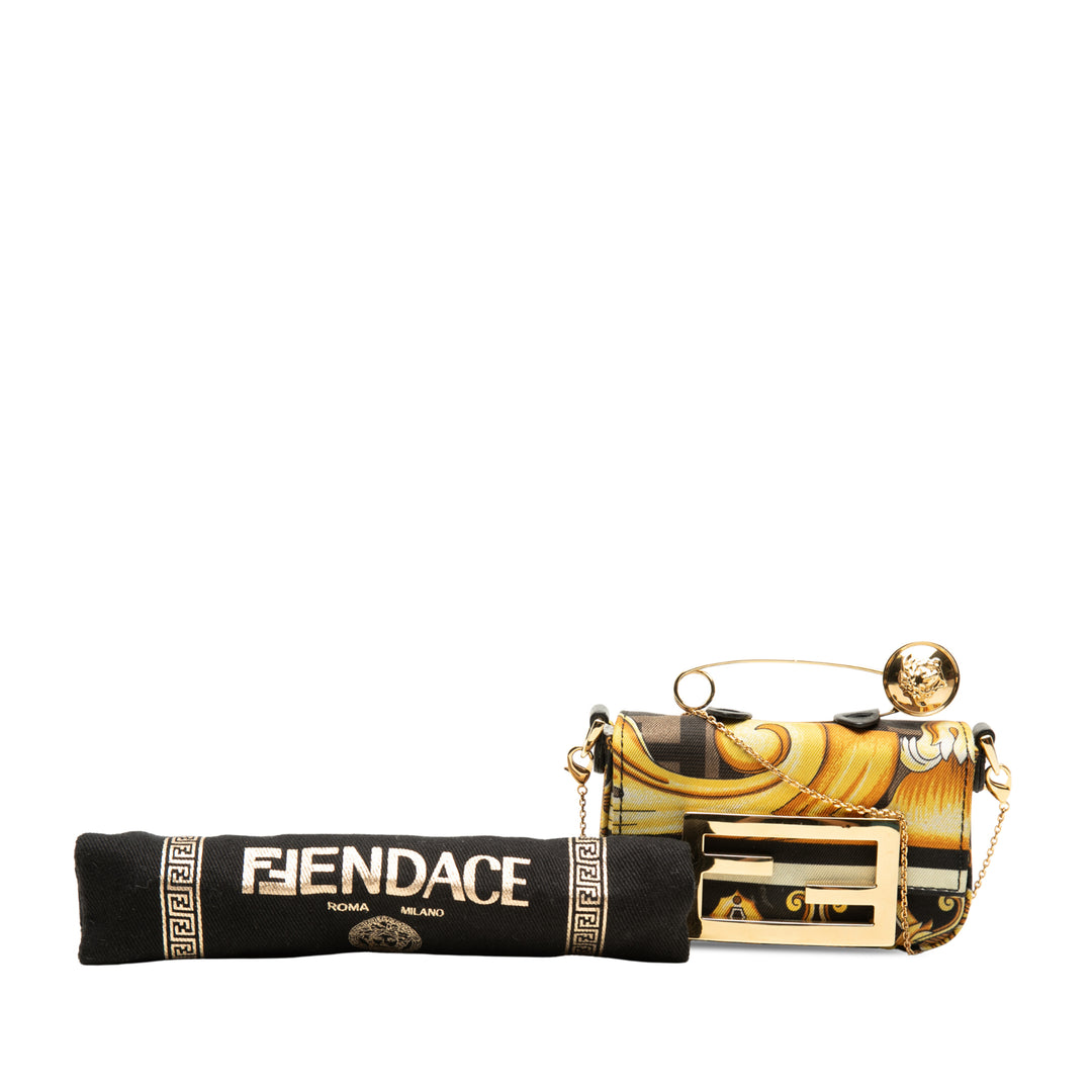 Fendace Zucca Baguette Nano Marron