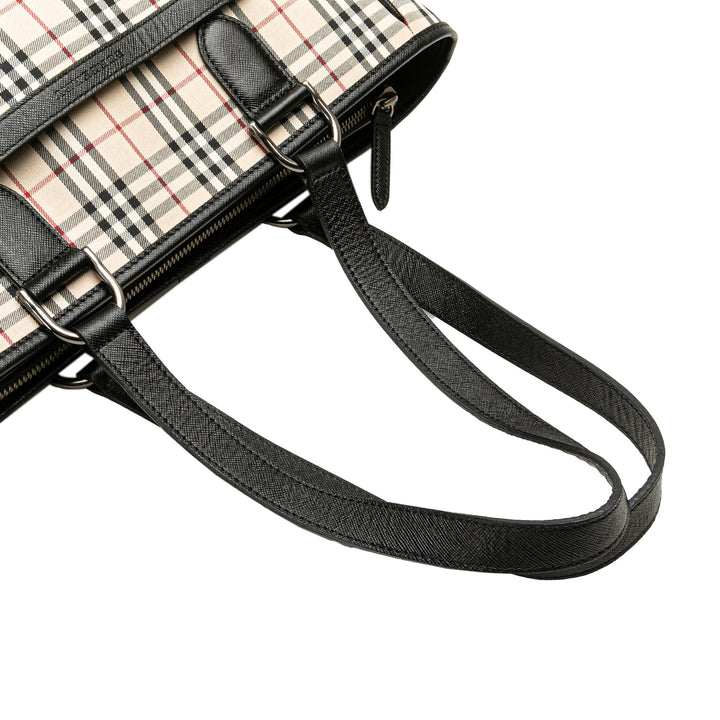 Burberry Cabas House Check Marron – vue 10 – GABY PARIS