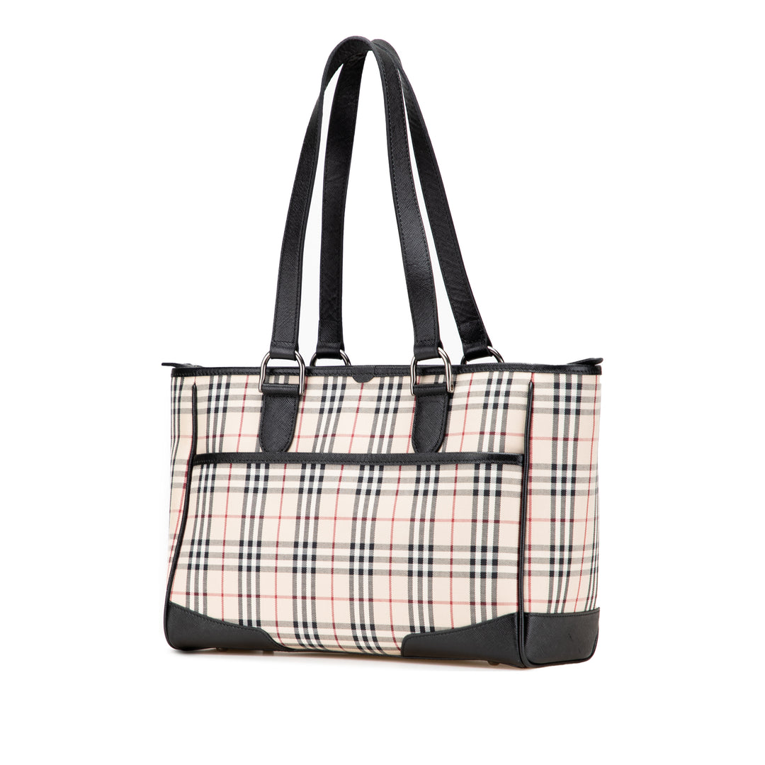 Burberry Cabas House Check Marron – vue 2 – GABY PARIS