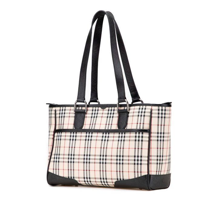 Burberry Cabas House Check Marron – vue 2 – GABY PARIS