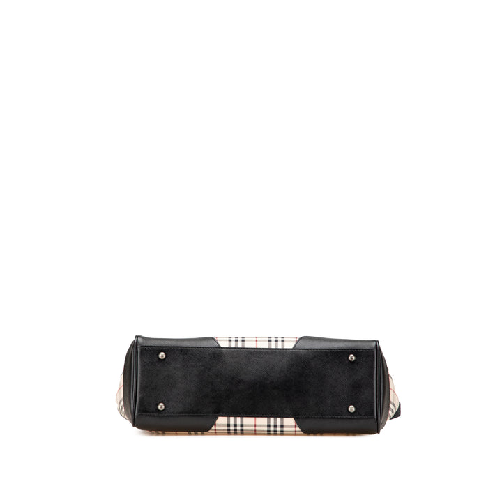 Burberry Cabas House Check Marron – vue 3 – GABY PARIS