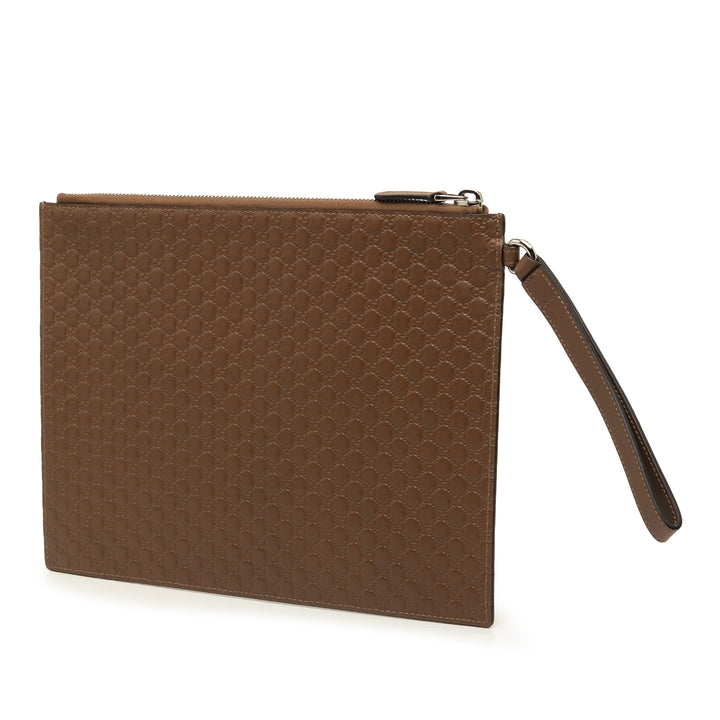 Microguccissima Pochette Marron
