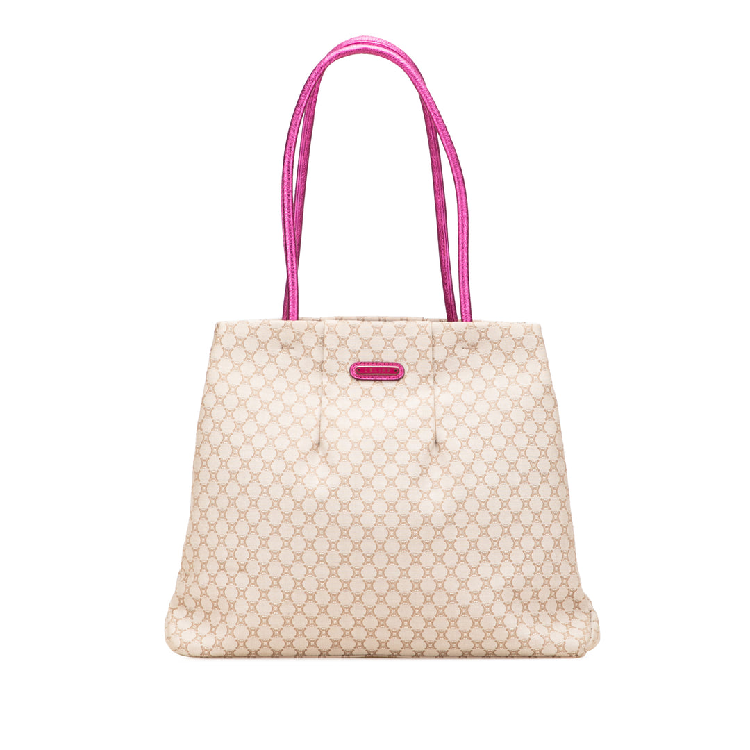 Macadam Canvas Clasp Tote Brown - Gaby Paris