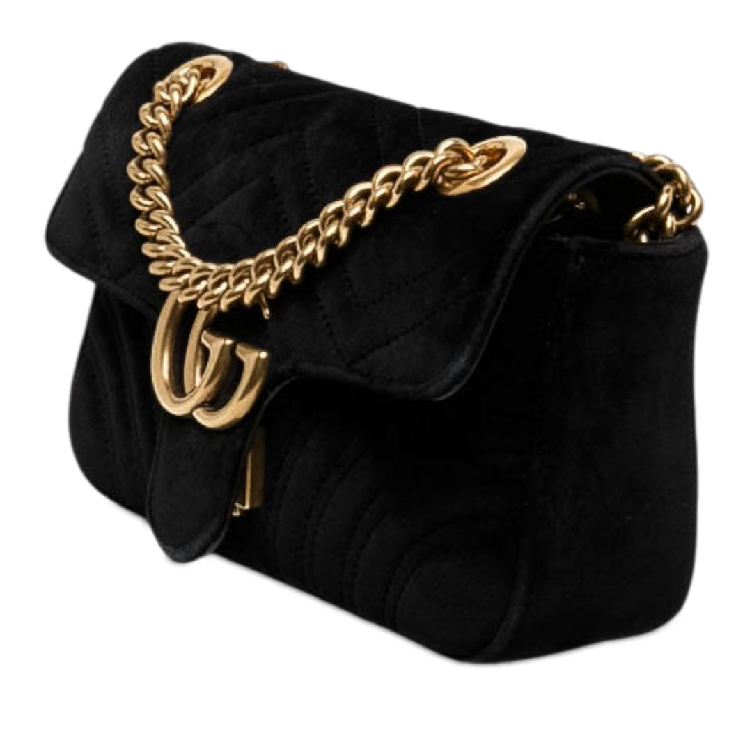 Gucci Sac porté épaule GG Marmont Matelasse Petit Noir – vue 2 – GABY PARIS